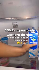 16K views · 637 reactions | ASMR ORGANIZANDO COMPRAS DO MÊS PARA UM CASAL DE JOVENS E DUAS CRIANÇAS ✨ #organizacao #satisfying #supermercado #compradomes #maededois | Dudah076 | Facebook
