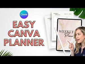 Create a Weekly Digital Planner FAST in Canva (Easy Tutorial!)