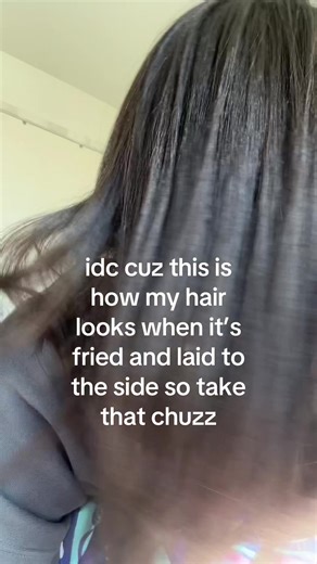 Shiny and healthy asl clock it | Fried Hair