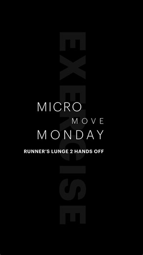 2.7K views | Micro Move Monday: Runner’s Lunge 2 Hands Off 勇 1 grey spring minimum Find this exercise as part of a full body 40-minute workout with @lagreeondemand | Lagree Fitness | Facebook