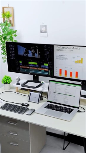 📺 2x 4K@60Hz – Mirror or extend your Mac screen with zero lag 🎮 Macbook Docking Station
