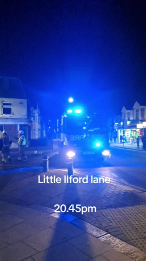 Little Ilford Lane Fire Response by London Fire Brigade