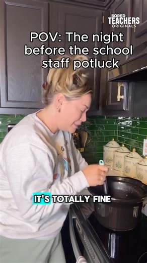 Bored Teachers on Instagram: "Reason Number 1000 why we don't eat at the staff potluck."
