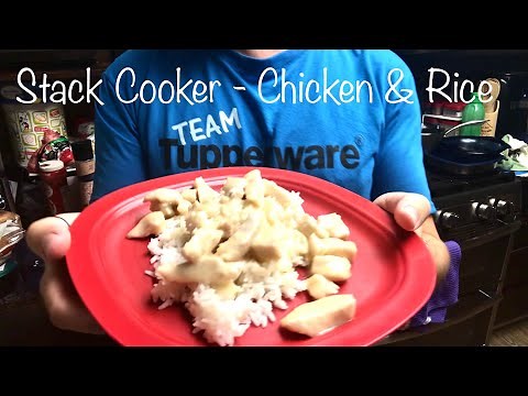 TWBoys - Tupperware Stack Cooker - Chicken & Rice