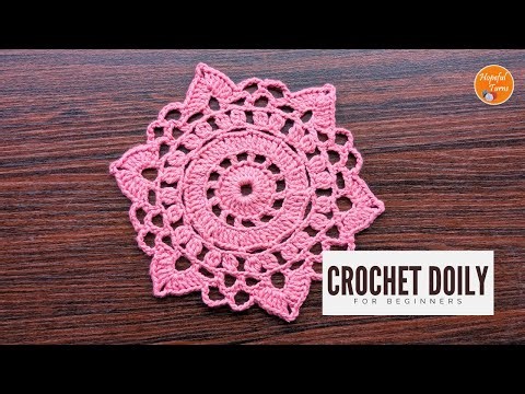 Easy Crochet Doily Tutorial | Crochet Thalposh Mandala Design - Crochet Doily Coaster for Beginners