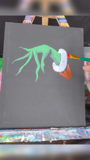The Grinch painting Tutorial! #thegrinch #paintingtutorial #jimcarrey