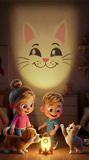 Hand Shadow Animals! 🔦 Dog & Bird Shadows 🐕🐦 kids/child songs #shorts #shadowpuppets #kidsongs