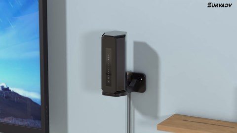 Wall Mount for Orbi WiFi 7 Router - Compatible with Orbi 970, 870, 770 Series & Nighthawk Wi-Fi 7 Mesh Systems, Orbi Secure Bracket Holder for Save Space & Boost Signal (RBEWMB-10000S) (Black, 2-Pack)