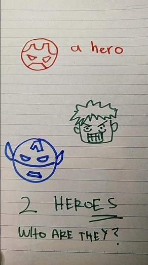 singular vs plural:plural of hero