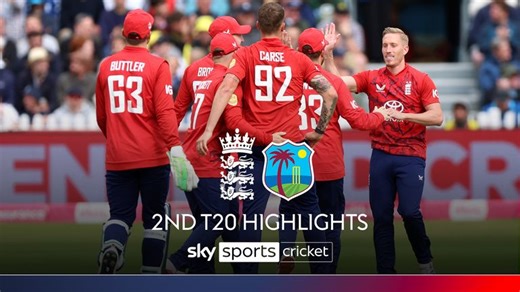 England vs West Indies | Second T20 highlights