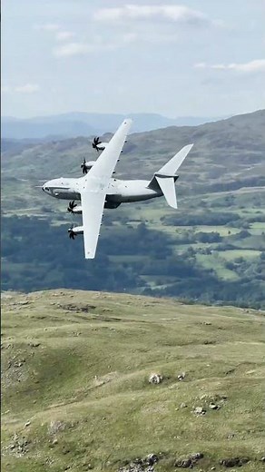 A400M flying through Mach Loop