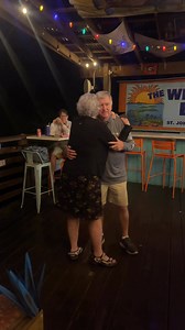 The lovebirds showed out on the dance floor. What a blessing it was to witness 50 years of marriage in this embrace. Thank you Eva & Mark Music for setting the mood for Good Vibes 😎. | The Windmill Bar