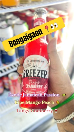 3 Breezer Flavours Under ₹100! 🍹 Passion, Mango Peach & Cranberry | Pacific Wine Shop #Bongaigaon