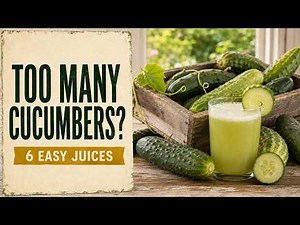 Too Many Cucumbers Try These 6 Easy Cucumber Juice Recipes! #JuicingRecipes