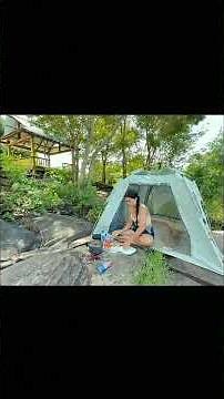 Solo Jungle Camping 🌿 Woman Alone in Nature
