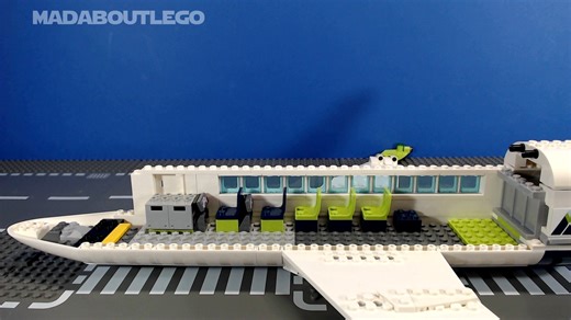 乐高城市客运飞机定格动画