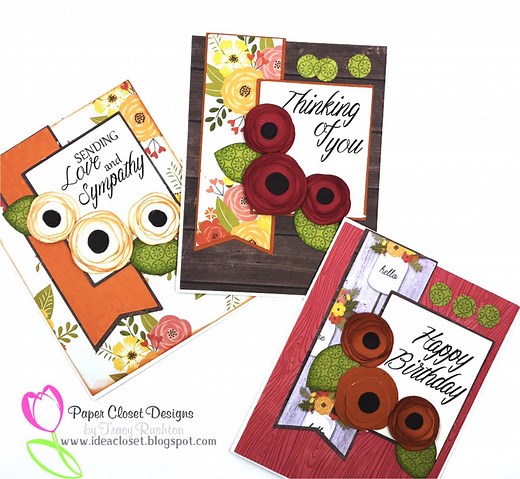 A2 Layered Roses Card - My Scrap Chick