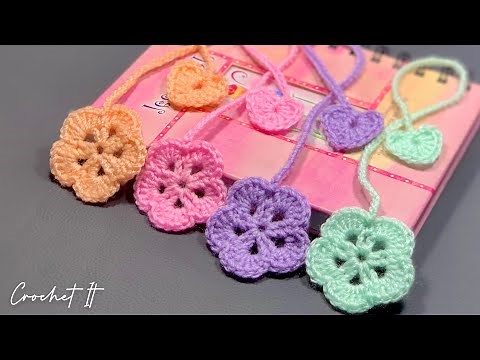Crochet Flower Bookmark | Easy and Fast | Full tutorial | Crochet It