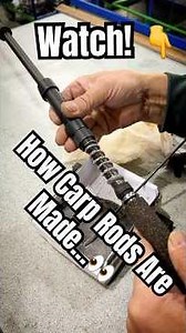 FASCINATING! 👀 How The Black Pearl 🖤 Carp Rods Are Made…🎣#carpfishing #fishing #tackle