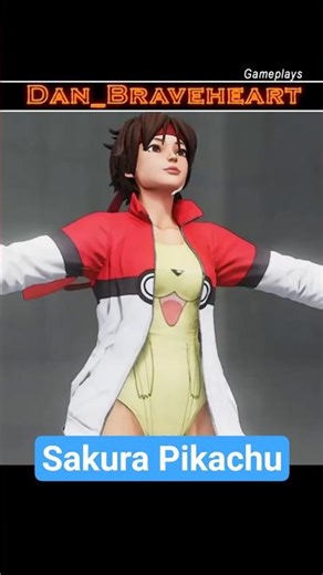 Street Fighter V (PC) - Mod Pikachu para Sakura (#Shorts)