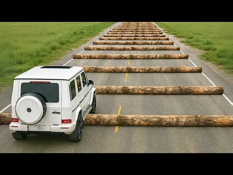 Cars vs 100 Fallen Trees Challenge #4 in BeamNG Drive!