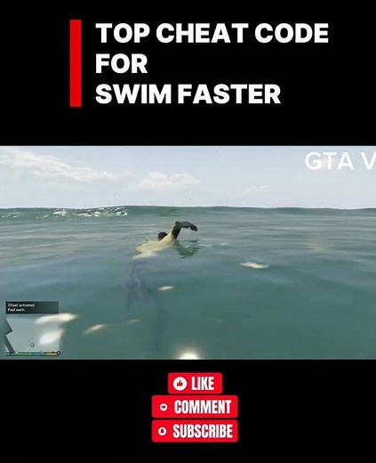 GTA 5 Swim Faster Cheat Code | Fast Swimming Trick | Play With MH #gta #gta5 #grandtheftautov #gtav