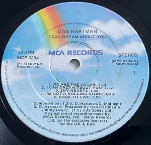 Dan Hartman - I Can Dream About You