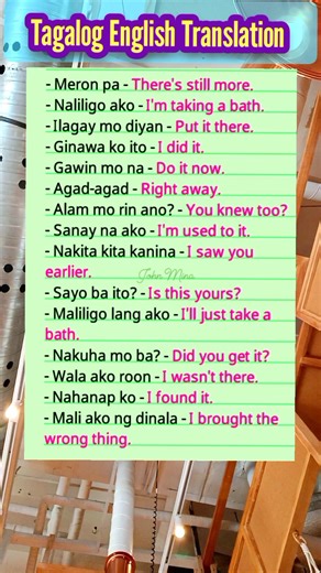151K views · 1.7K reactions | Learn basic Tagalog phrases for everyday conversations. Perfect for beginners and travelers in the Philippines! #Tagalog #LearnTagalog #FilipinoLanguage #Philippines #LanguageLearning #TravelPhilippines #TagalogPhrases | John Ines Mina | Facebook