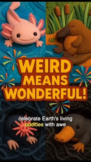 3 Weird Animals That Don’t Even Look Real 😳 | Axolotl, Platypus & Star-Nosed Mole #shorts