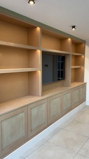 2K views · 35 reactions | 6 door media unit  6 door media unit made from hidrofugo MDF with oak melamine internals  | JP Carpentry Ltd | Facebook