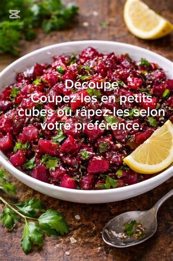 Salade de betterave fraîche et savoureuse 😍🔥
