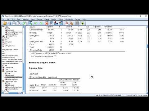 V9.3 - Simple Main Effects (Between-Subjects) in SPSS