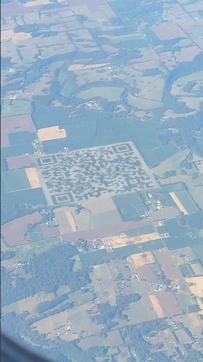 Would a crop circle QR code work? 🤔