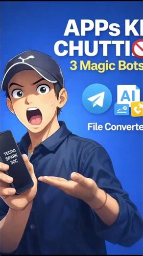3 Secret Telegram Bots jo aapka Ghanto ka kaam Seconds mein karenge! 🤯 #telegrambots