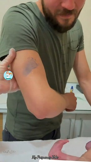 The most beautiful fingerprint from a man’s first child 🤩😘 May God bless you with good offspring 🤲💙 | Baby Affection