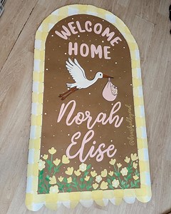 Hand Painted Homecoming Banners | Baby’s Homecoming, Welcome Home Decoration - Etsy