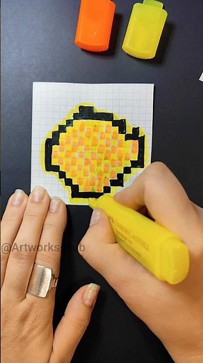 How to make a PIXEL Sticker Sun 🌞#art #pixelart