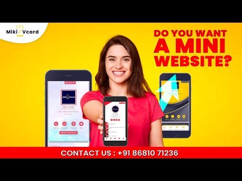 Digital Visiting Card + Daily Greetings Posters @ Rs.499/- only | MikiVcard