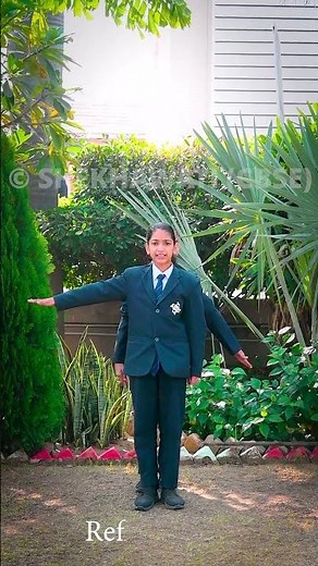 School Kids Show Lines & Angles with Hands | Fun Maths Activity | Visual Learning #shorts