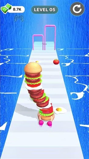 Burger Bakery Stack Run Factory Part-5 #ytshorts #games #viral