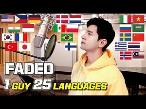 1 Guy Singing 'Faded' in 25 Different Languages | Multi-Language Cover by Travys Kim
