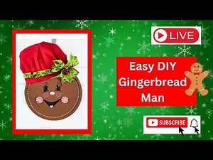 Easy DIY Gingerbread Man, Dollar Tree Gingerbread Man