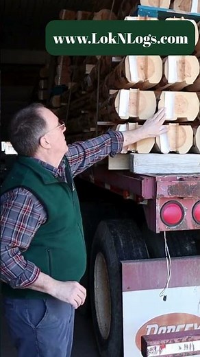 Lok N Logs log homes come pre-cut and labeled for easy assembly.