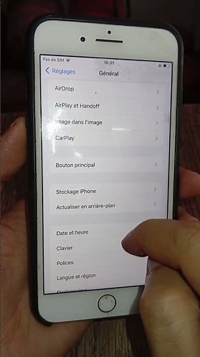 réinitialiser les paramètres d'usine du Iphone
