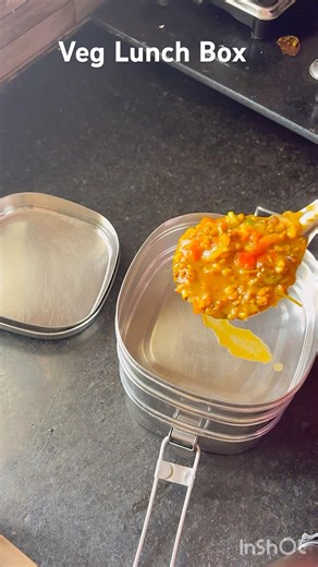 Healthy Veg Lunch Box Green Moong Dal Curry & Turai Sabzi #foodshorts #shorts#lunchbox#healthy lunch