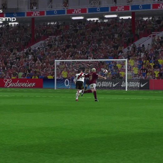 This might be my favourite goal ever! It looks beautiful 😍 | PES 5 #pes #proevolutionsoccer #retrogaming #WinningEleven #goal #golazo #PES5 #Arsenal #Bergkamp #dennisbergkamp