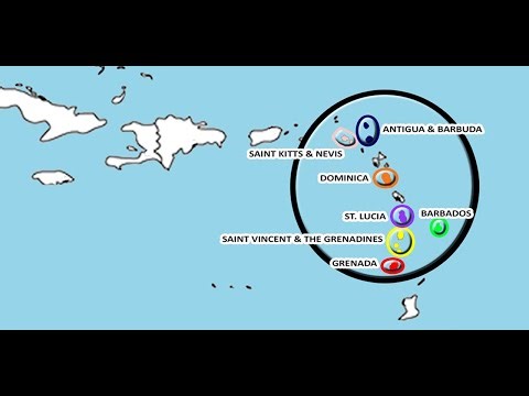 West Indies/Caribbean, Small Islands - Rap the Map to learn the countries & capitals