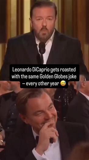 Six years later and Leonardo DiCaprio is still getting roasted with the joke that never dies! Say what you will, but Leo has never lost his sense of humour. 😅 🎥: Golden Globes | HELLO!