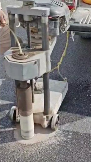 Asphalt Core Test Procedure Pavement Thicknes & Density #AsphaltCoreCutting #RoadEngineering #foryou
