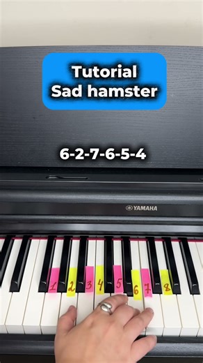 Разбор Sad hamster на пианино #piano #пианиноонлайн